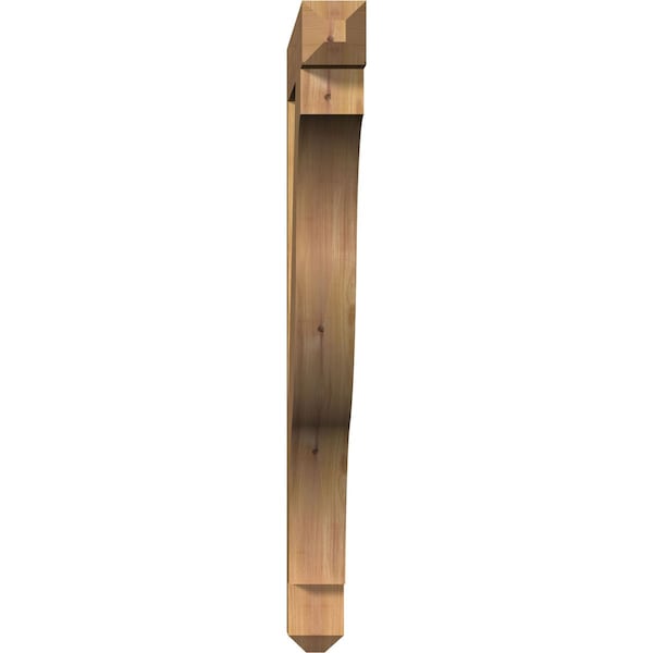 Funston Craftsman Smooth Bracket, Western Red Cedar, 3 1/2W X 38D X 38H